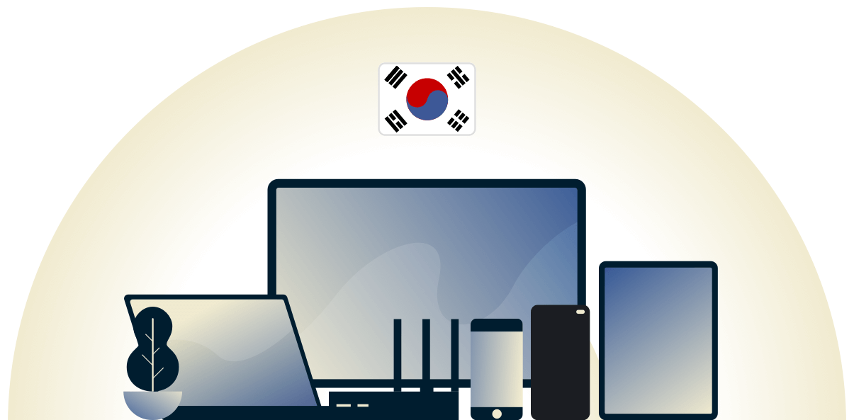 VPN для Южной Кореи защищает различные устройства.